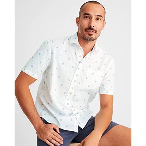 Johnnie-O Bonnie Hangin' Out Button Up Shirt White/Xl, Size: Xl